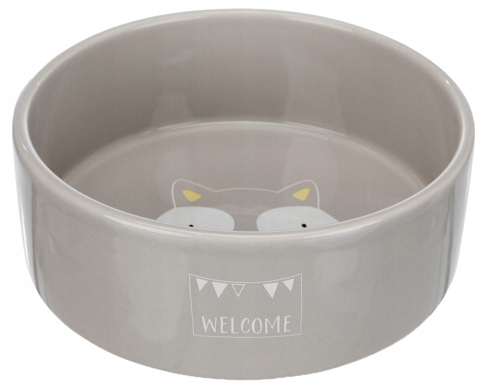 

miska dla psa junior ceramiczna grey 0,8l 16cm