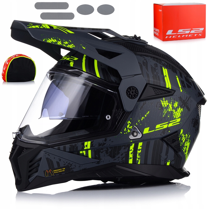 Motocyklová Prilba LS2 MX702 Pioneer Enduro Cross Štvorkolka Atv Sklo Blenda