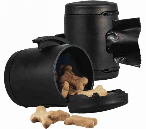 

Flexi Multi Box Pojemnik na worki przysmaki Czarny