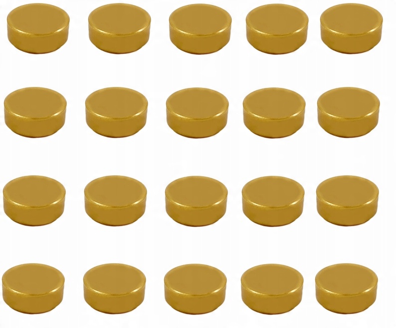 

Lego płytka płaska 1x1 perłowy złoty 98138 20szt