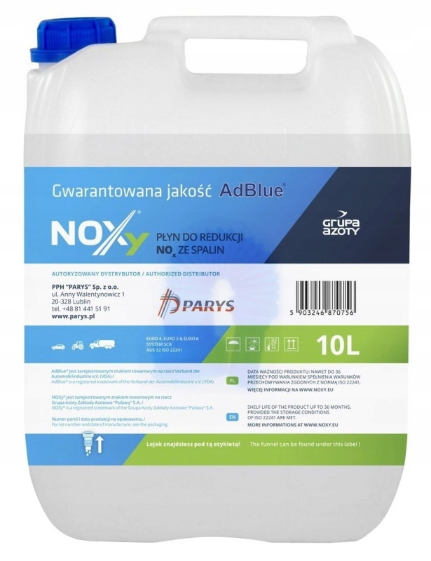 

Noxy Adblue Ad Blue Płyn Kataliczny Dpf 10L