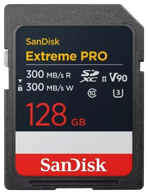 SanDisk Sdxc 128GB Extreme Pro Uhs-ii V90 8K 300MB/s