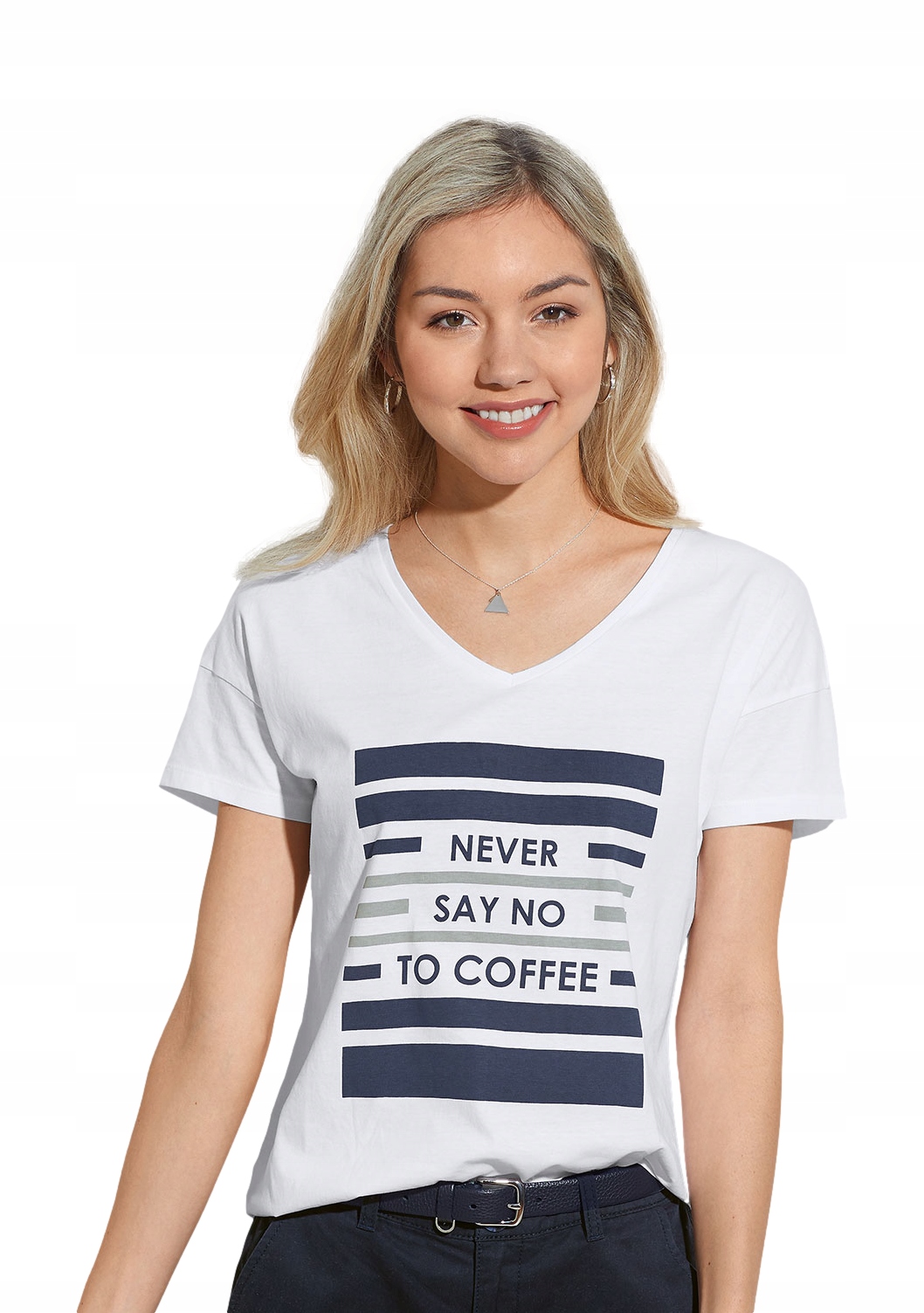 

Bluzka Damska Tshirt koszulka Biała Never *L