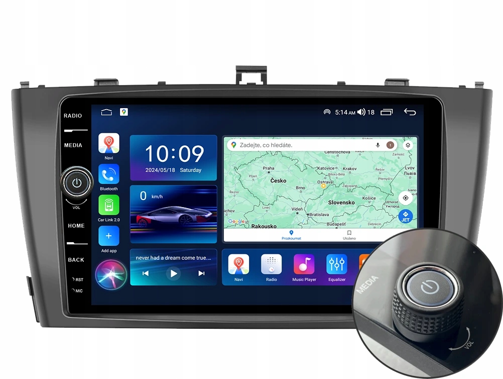 Everest 2DIN autorádio EVE33 Android, Toyota Avensis T270
