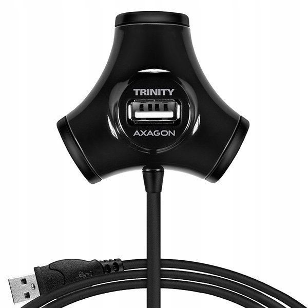Axagon Hub HUE-X3B 4-portowy Usb 2.0 kabel 1,2m Cz