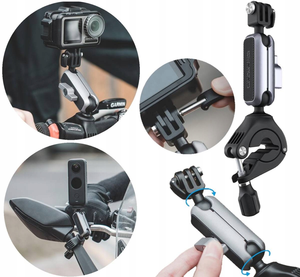 

Uchwyt Do Motocykla Motoru INSTA360 X2 X3 GoPro
