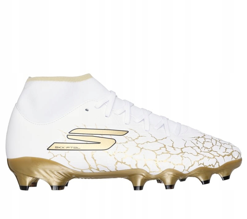 Pánské boty Skechers SKX_1.5 High Academy Fg bílo/zlaté 252019 Wbgd