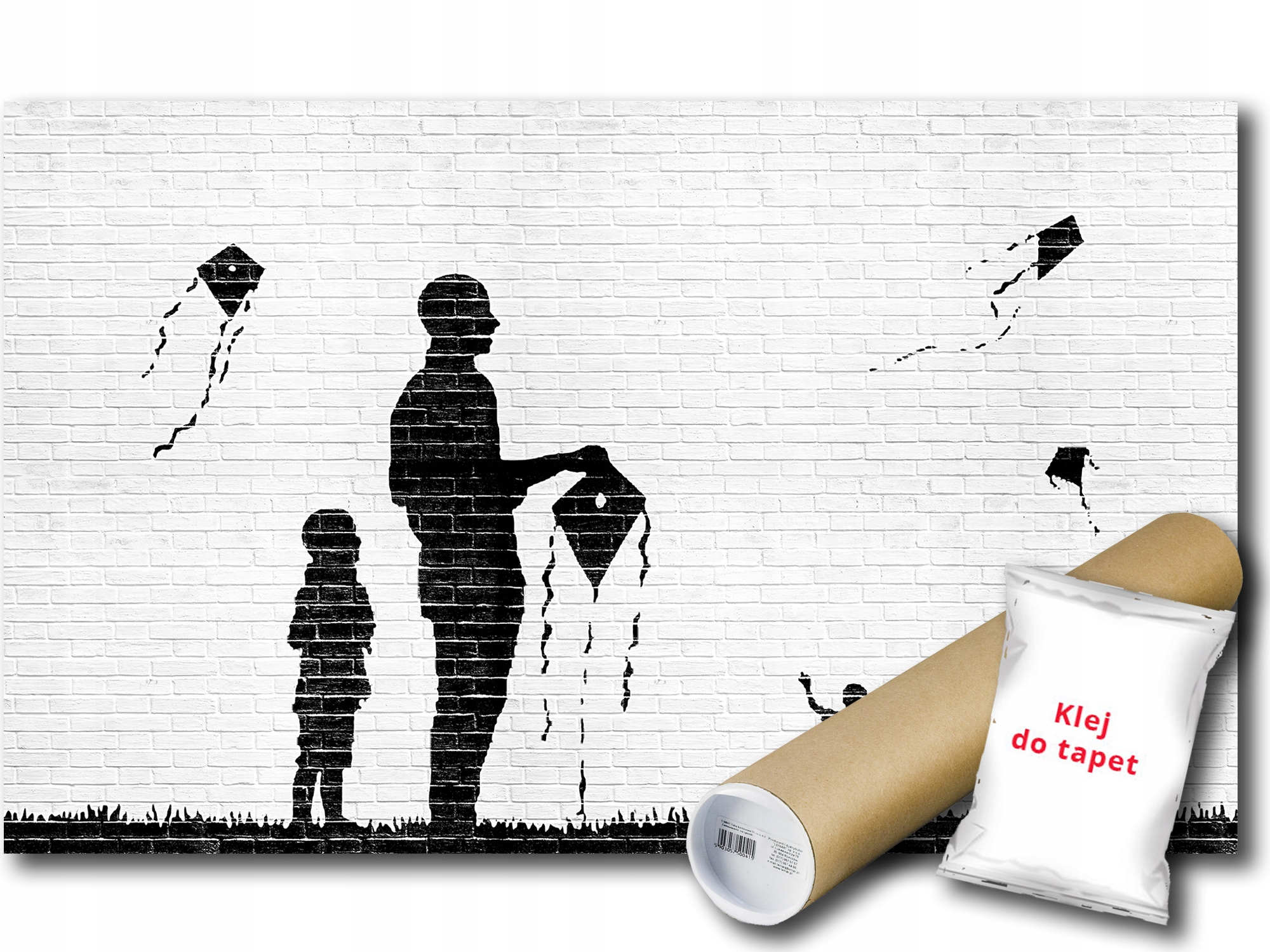 Vinylová Fototapeta Graffiti Mural Cihla Děti Zábava Drak 312x219