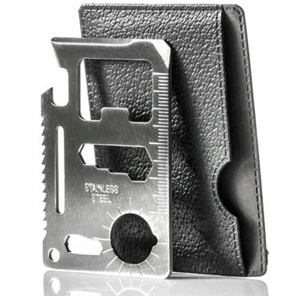 KARTA PRZEŻYCIA PRZETRWANIA SURVIVAL CARD NIEZBĘDNIK NÓŻ MULTI TOOL