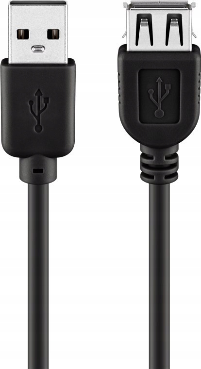 

Przedłużacz Usb 2.0 Hi-Speed, Czarny 0.3 m