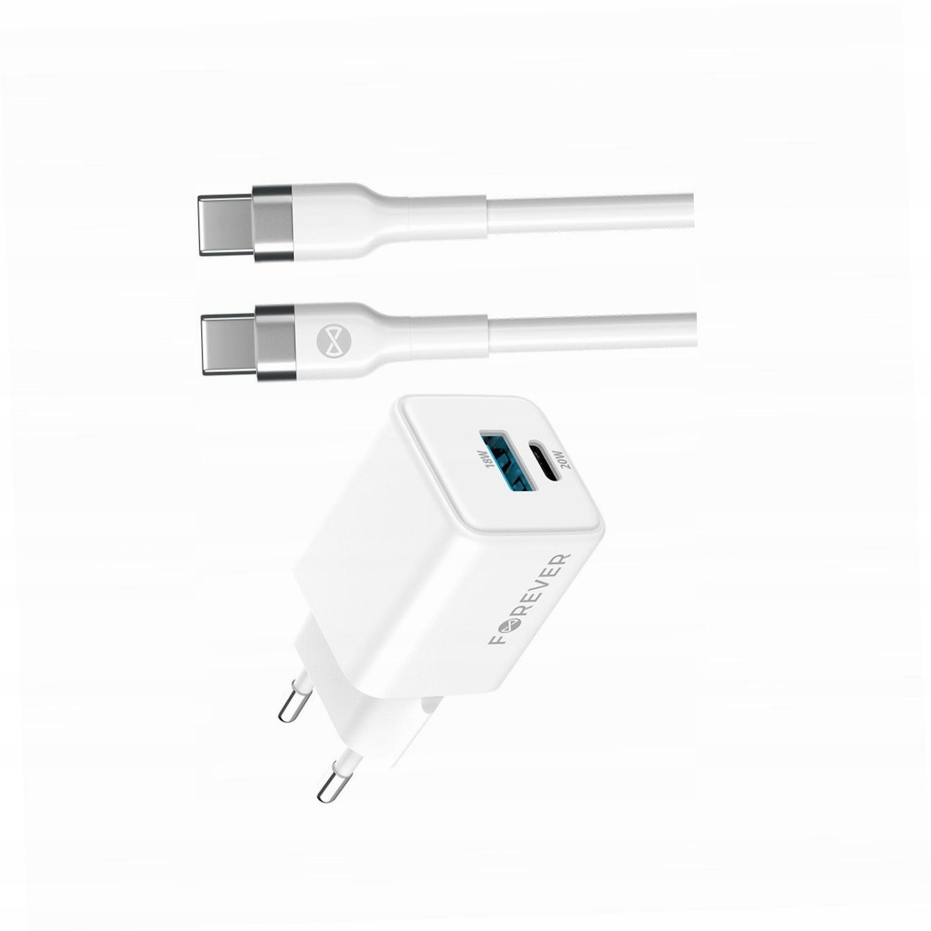 Szybka ładowarka GaN 20W Usb i Usb-c z kablem do Samsung Galaxy A41