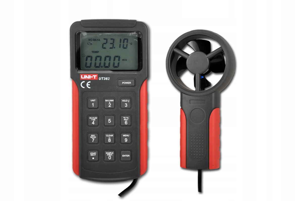 

Miernik wiatromierz z funkcją pomiaru temp. Usb U