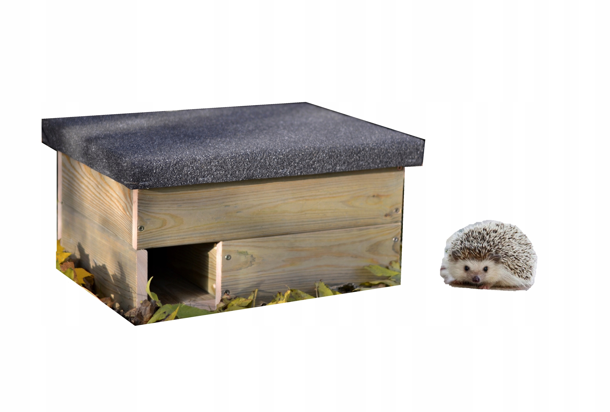 Domek dla Jeża XXL Drewniany Eco dom legowisko schronienie dla Jeży solidny