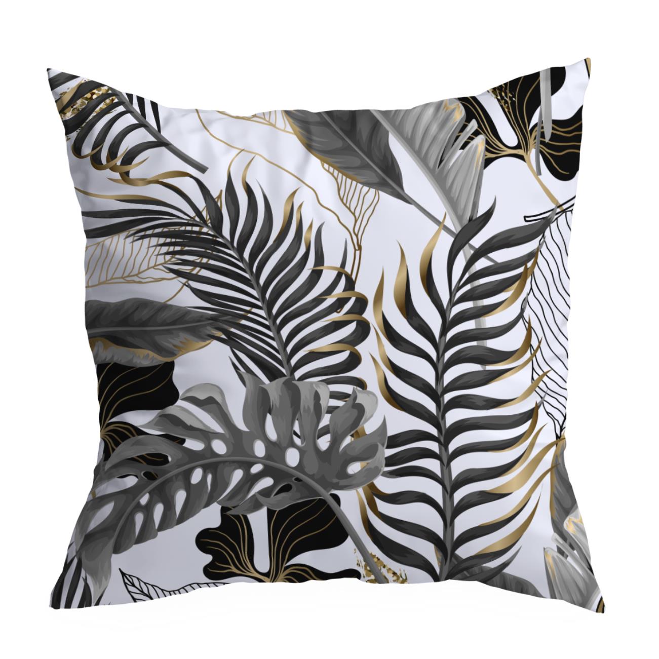 POSZEWKA NA PODUSZKĘ LIŚCIE MONSTERA 50x50 JASIEK 046