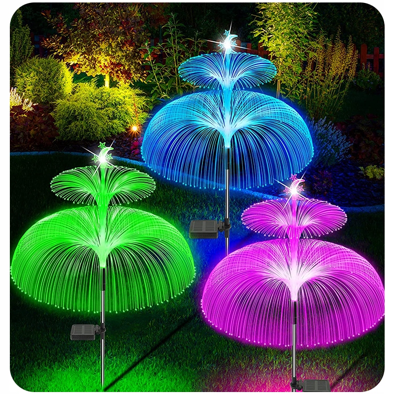 

2 Szt Lampa Solarna Ogrodowa Meduza Lampka Ozdoba