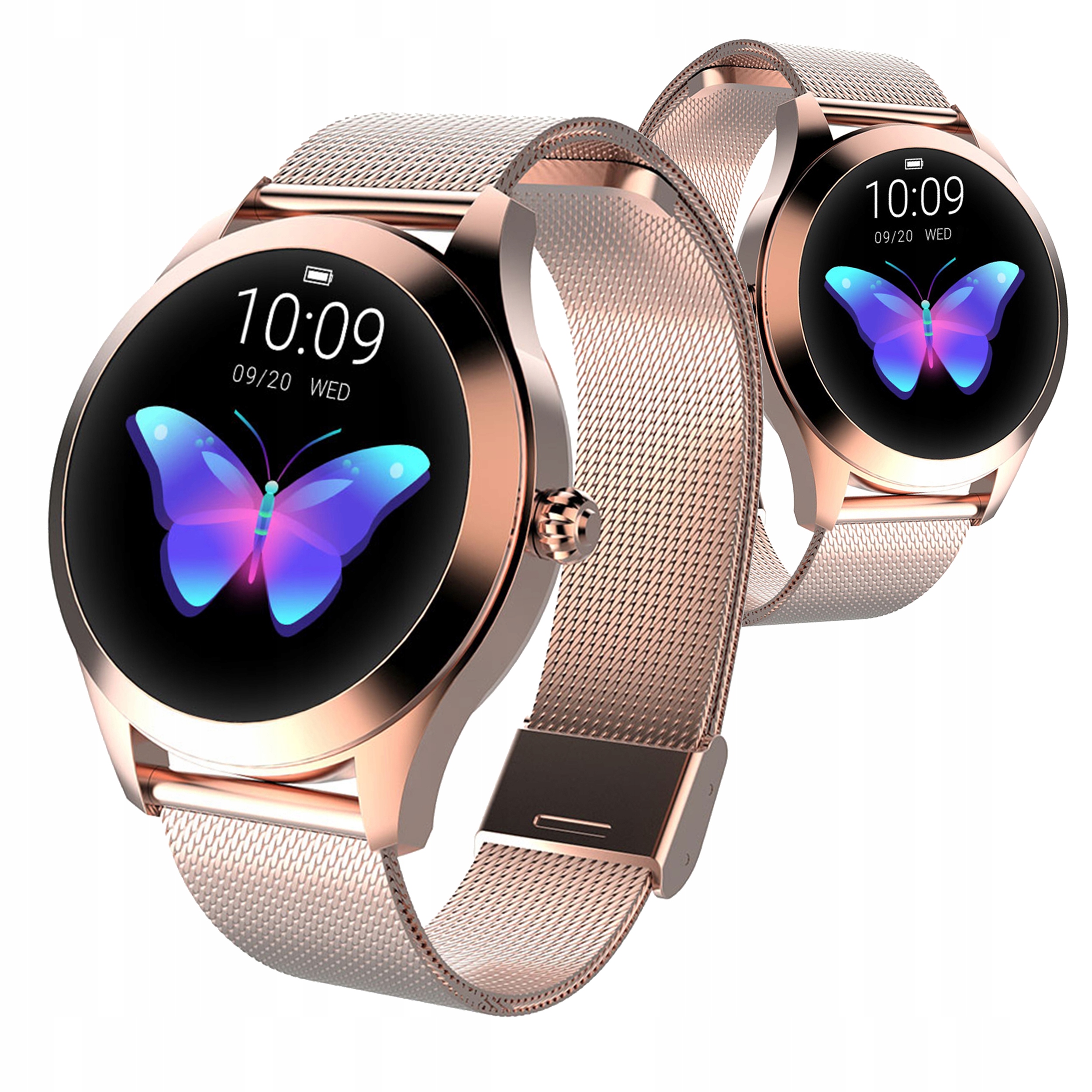 Smartwatch damski KW10 OLED DESIGN kroki puls cykl