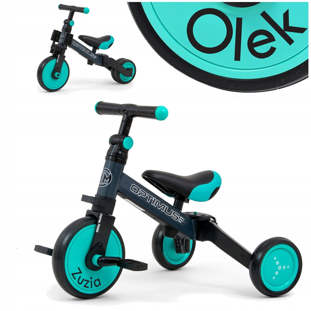 dla dwulatka Rowerek trójkołowy pchacz 3w1 Imię Dziecka