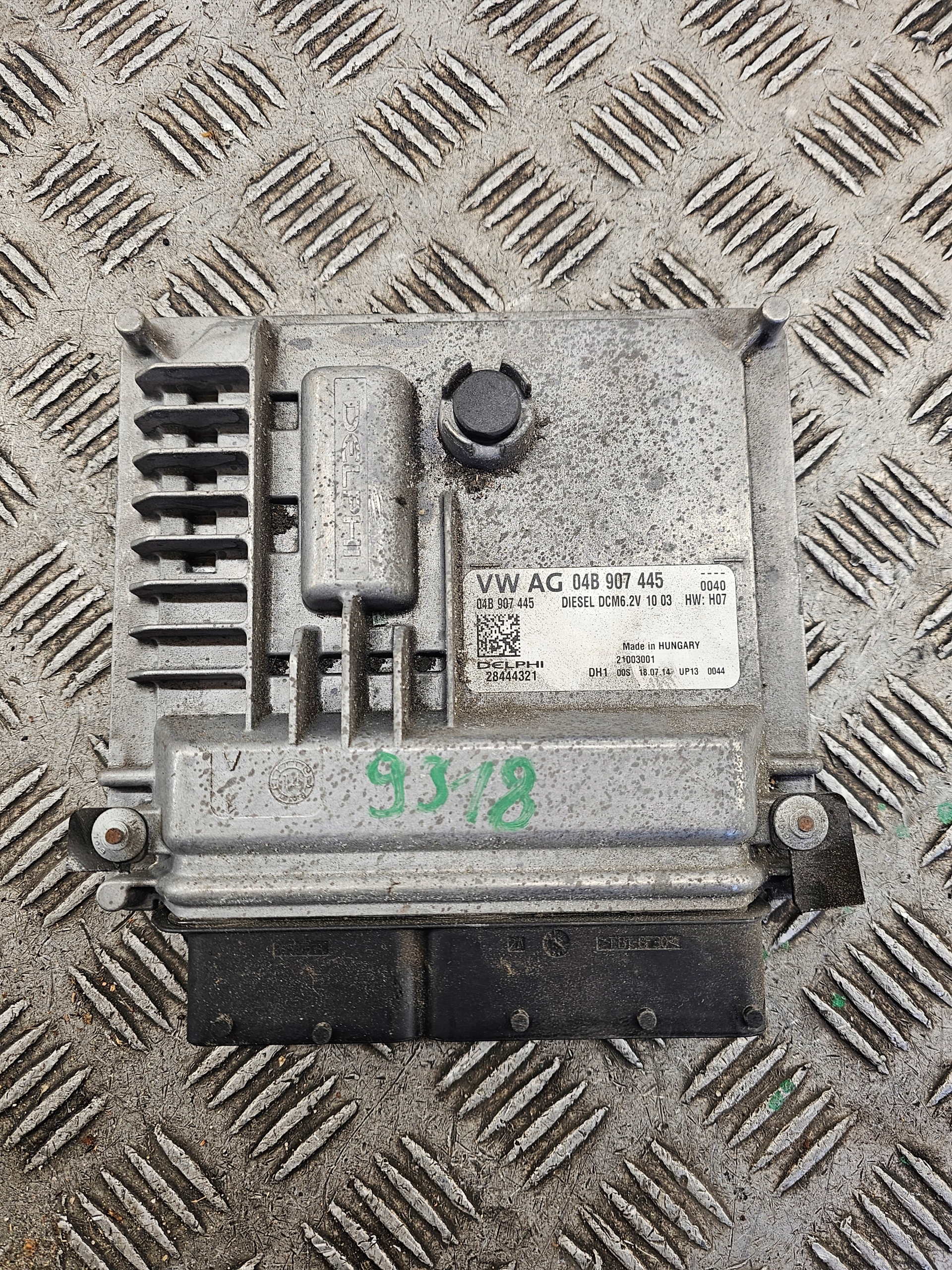 SKODA RAPID FABIA III computer control unit of the engine 1.4 TDI 04B907445