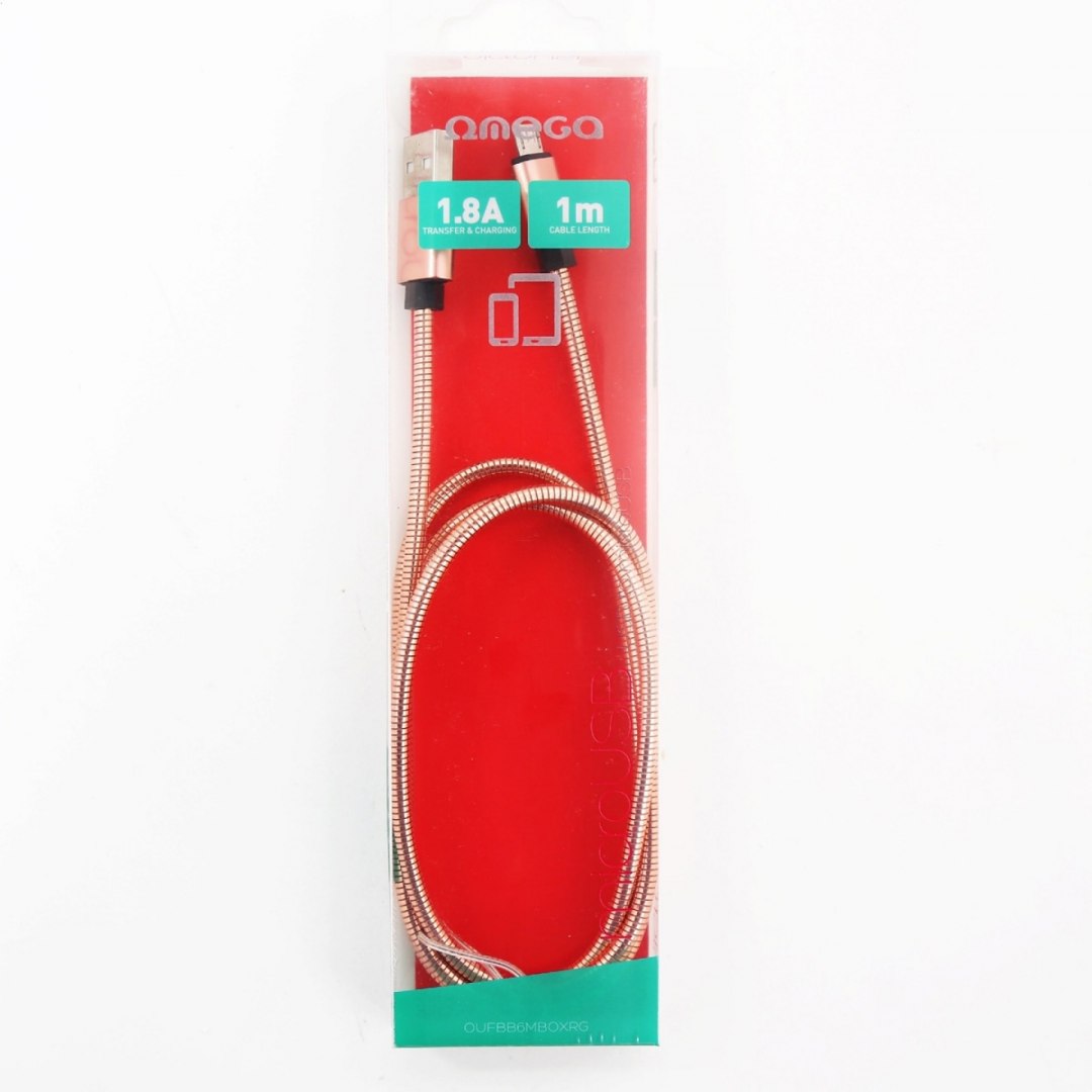 

Kabel Metal Micro Usb To Usb 1.8A 1M Gold