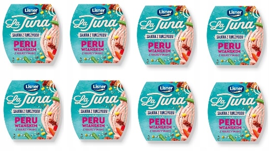 Levně 8 x 160 g Lisner Salát s tuňákem v Peruánském stylu se zeleninou Karton