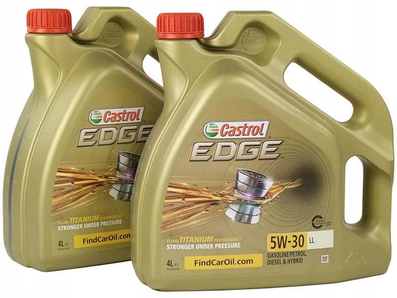 CASTROL EDGE 5W30 LL LONG LIFE TITANIUM FST 8L Pojemność opakowania 4 l