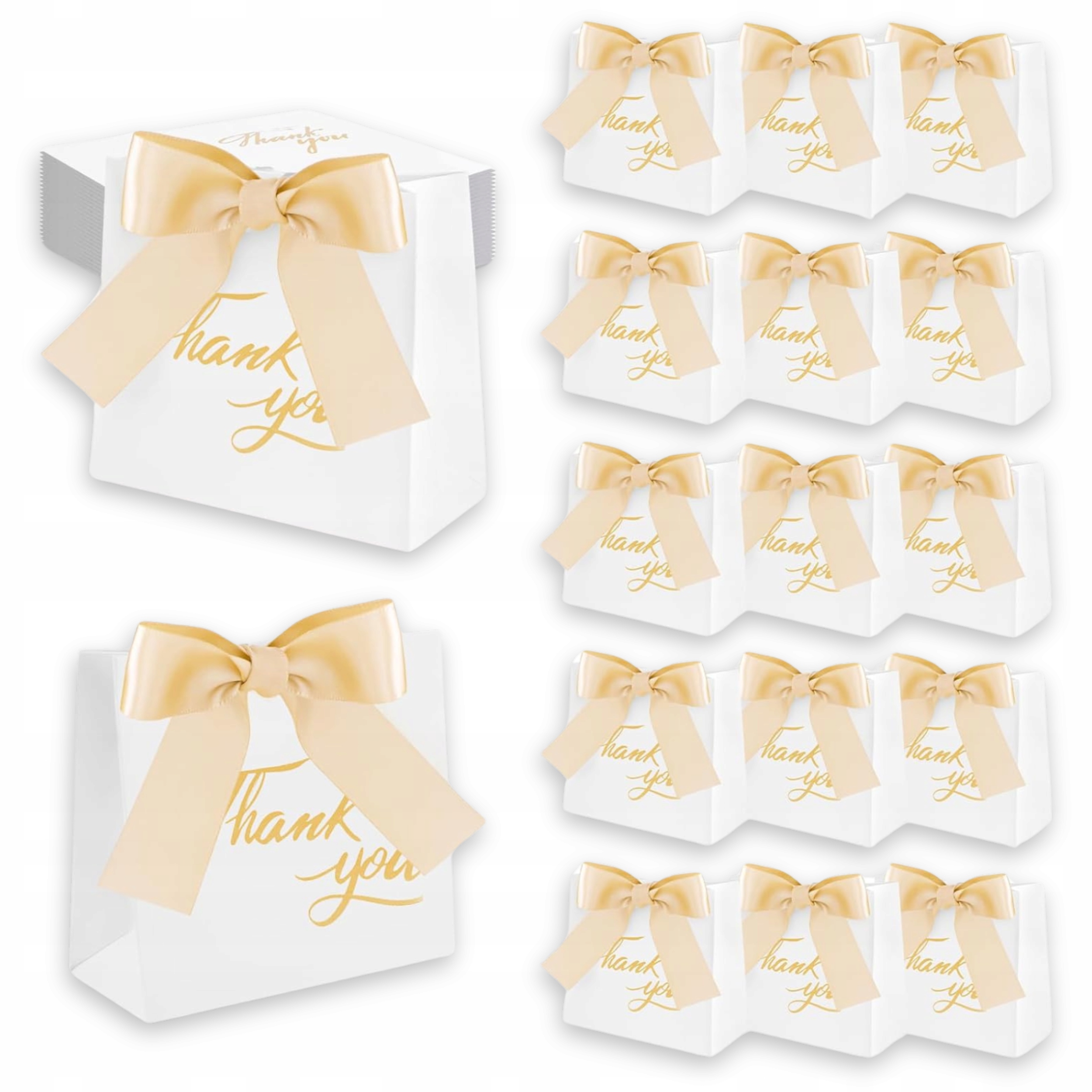 Torebki Prezentowe Papierowe Na Prezenty Urodziny Wesele Ślub Zestaw 24szt