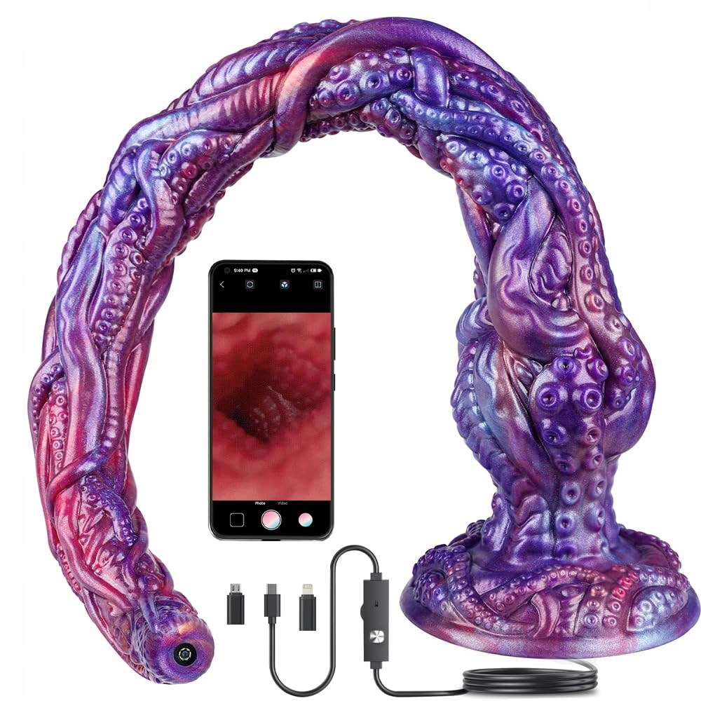 FANTASIE Silikon Dildo 50cm Przyssawka Endoskop Stymulacja G-Punktu