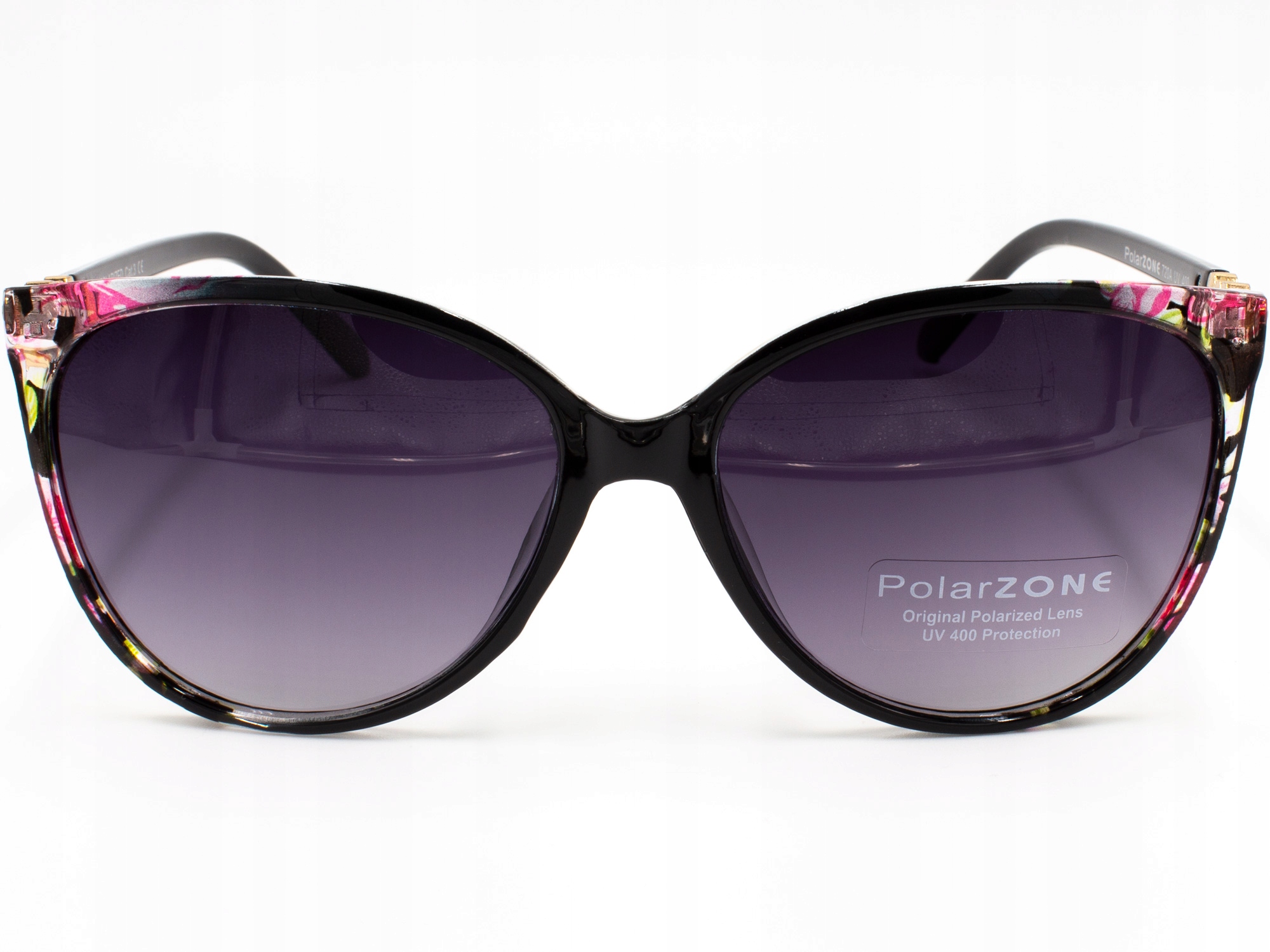 PIĘKNE OKULARY PRZECIWSŁONECZNE KWIATY POLARYZACYJNE DAMSKIE UV + GRATISY Kod producenta 325