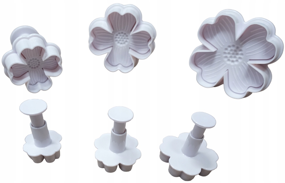 

Wykrawacze Foremki Koniczyna Kwiat Masa Tort 3SZT