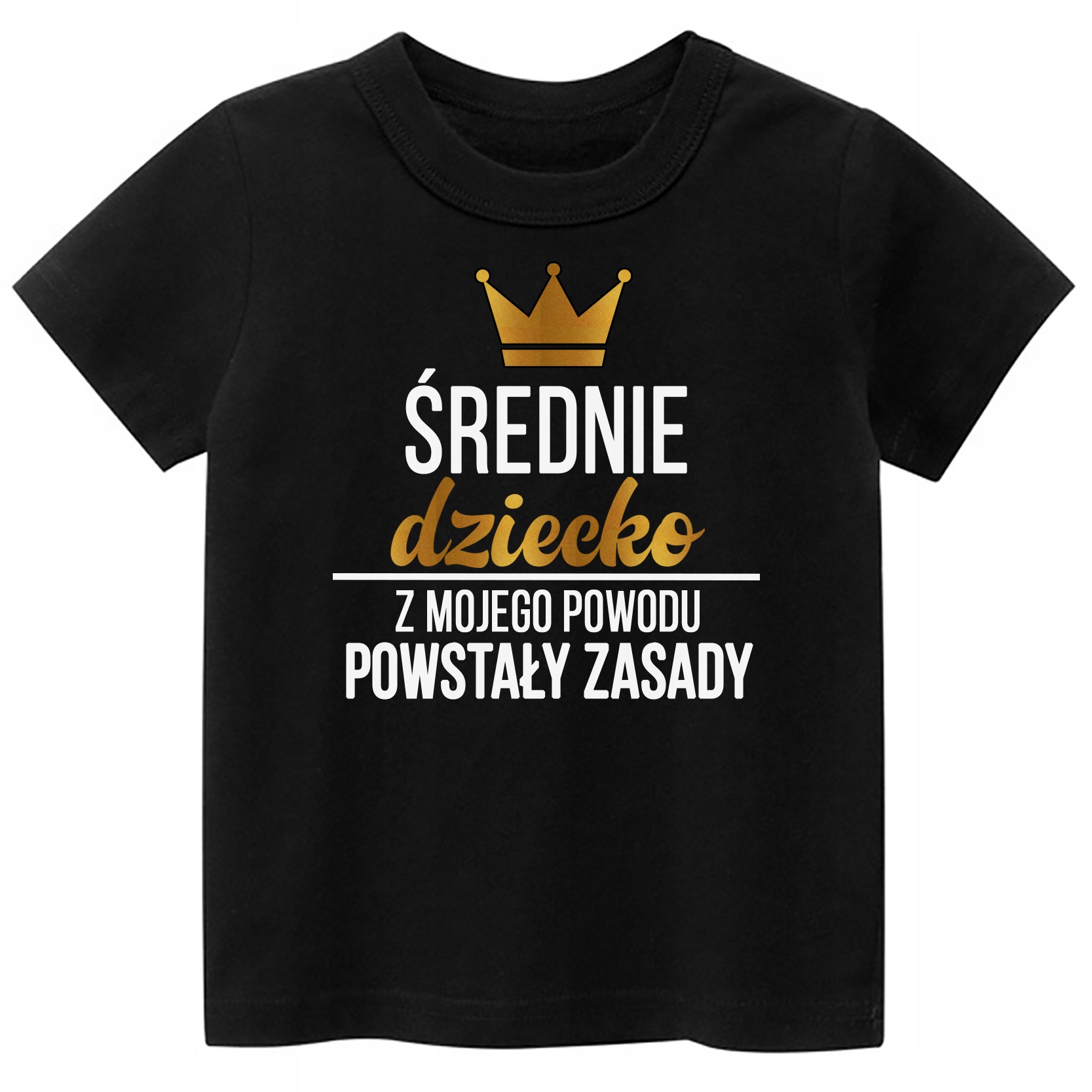 

T-shirt, koszulka napisy Średnie dziecko r. 122
