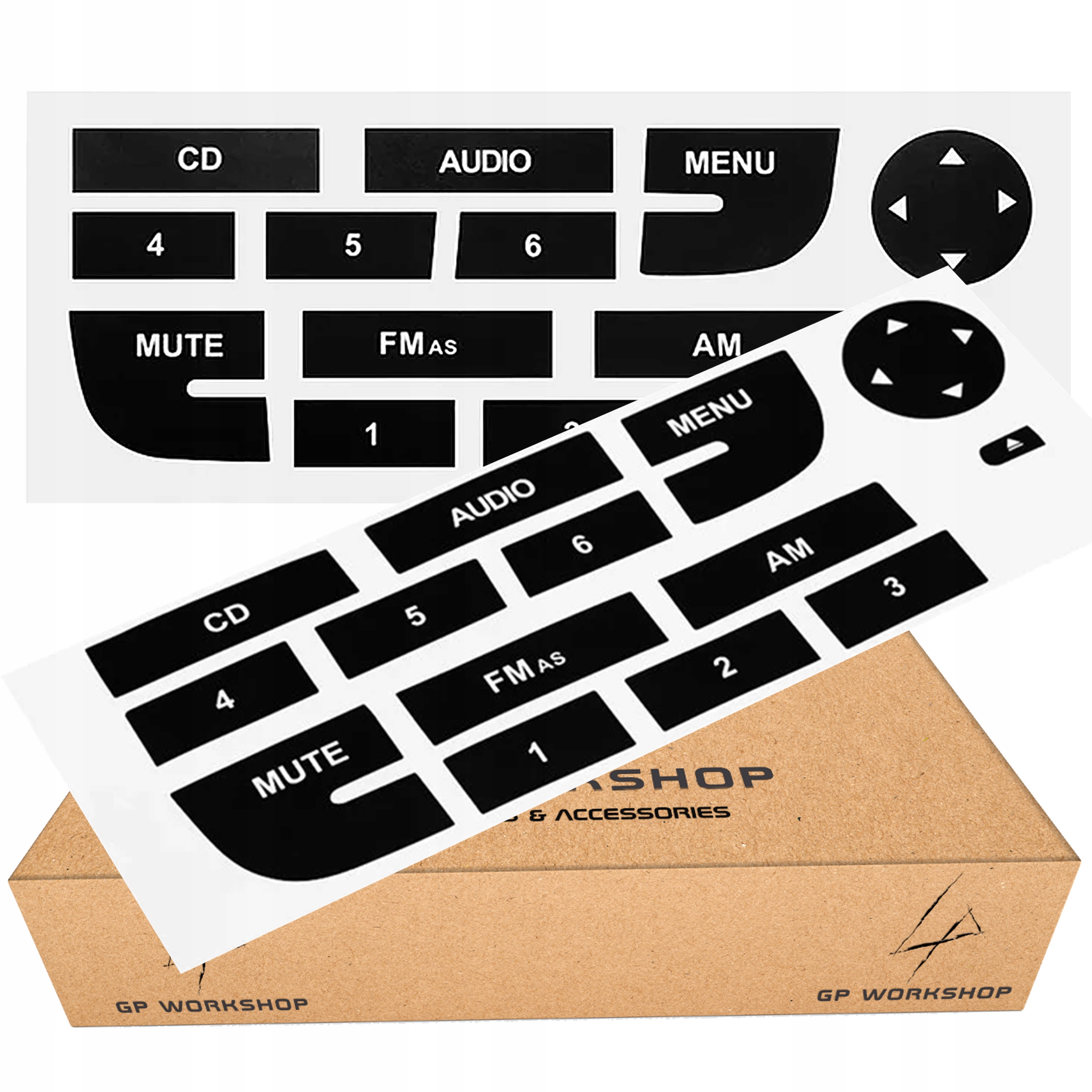 NAKLEJKI ZESTAW NAPRAWCZY PRZYCISKI PANEL RADIO FIAT GRANDE PUNTO II 2