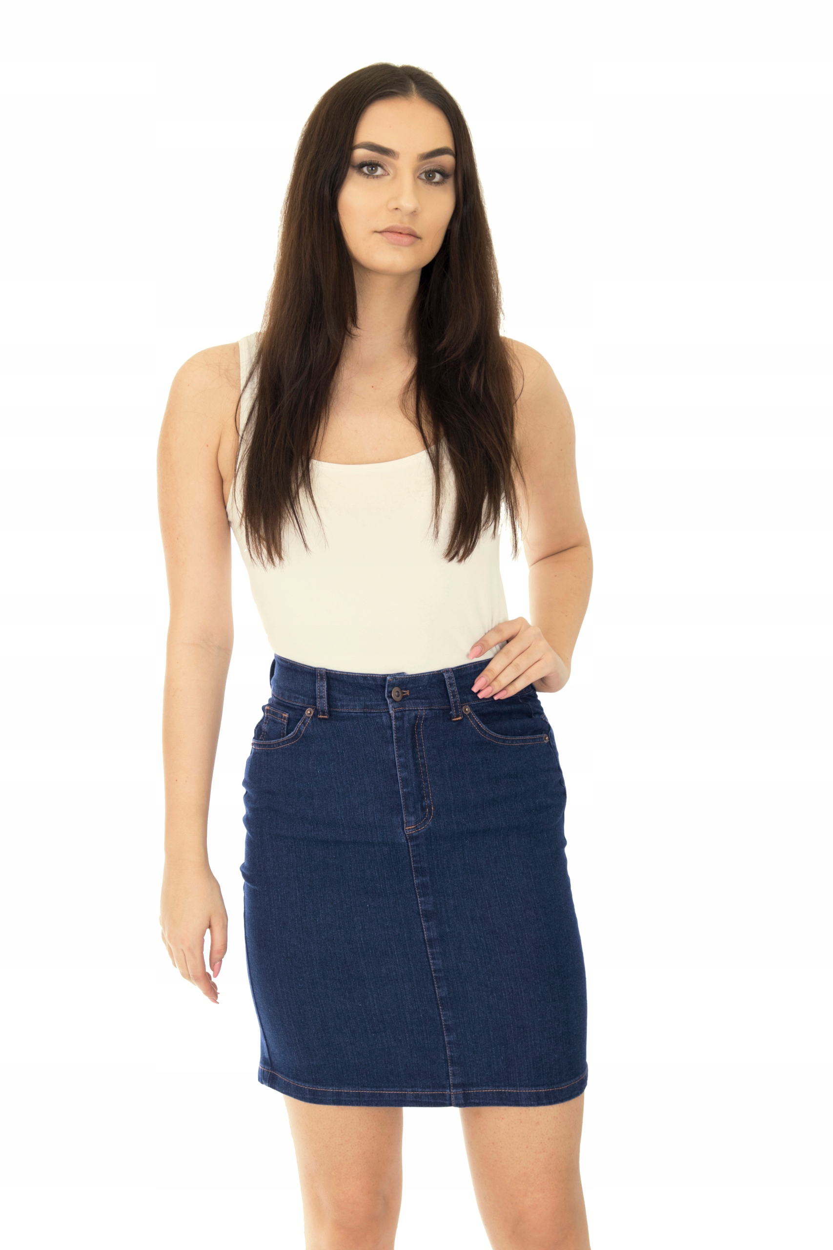 SPÓDNICA JEANS MINI (38-52) KOLORY r.44 Długość mini