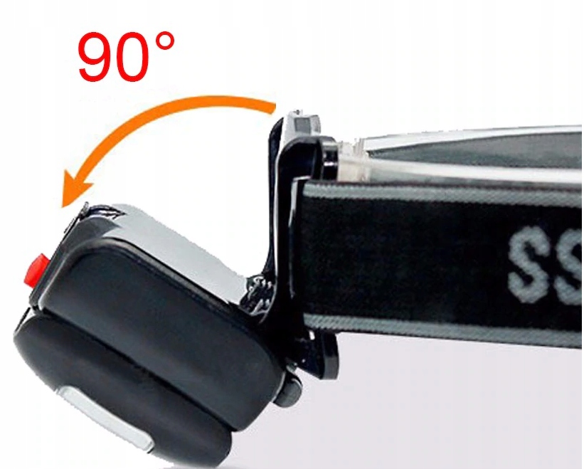 LATARKA CZOŁOWA LED MOCNA CZOŁOWA LAMPA LED COB Materiał tworzywo sztuczne