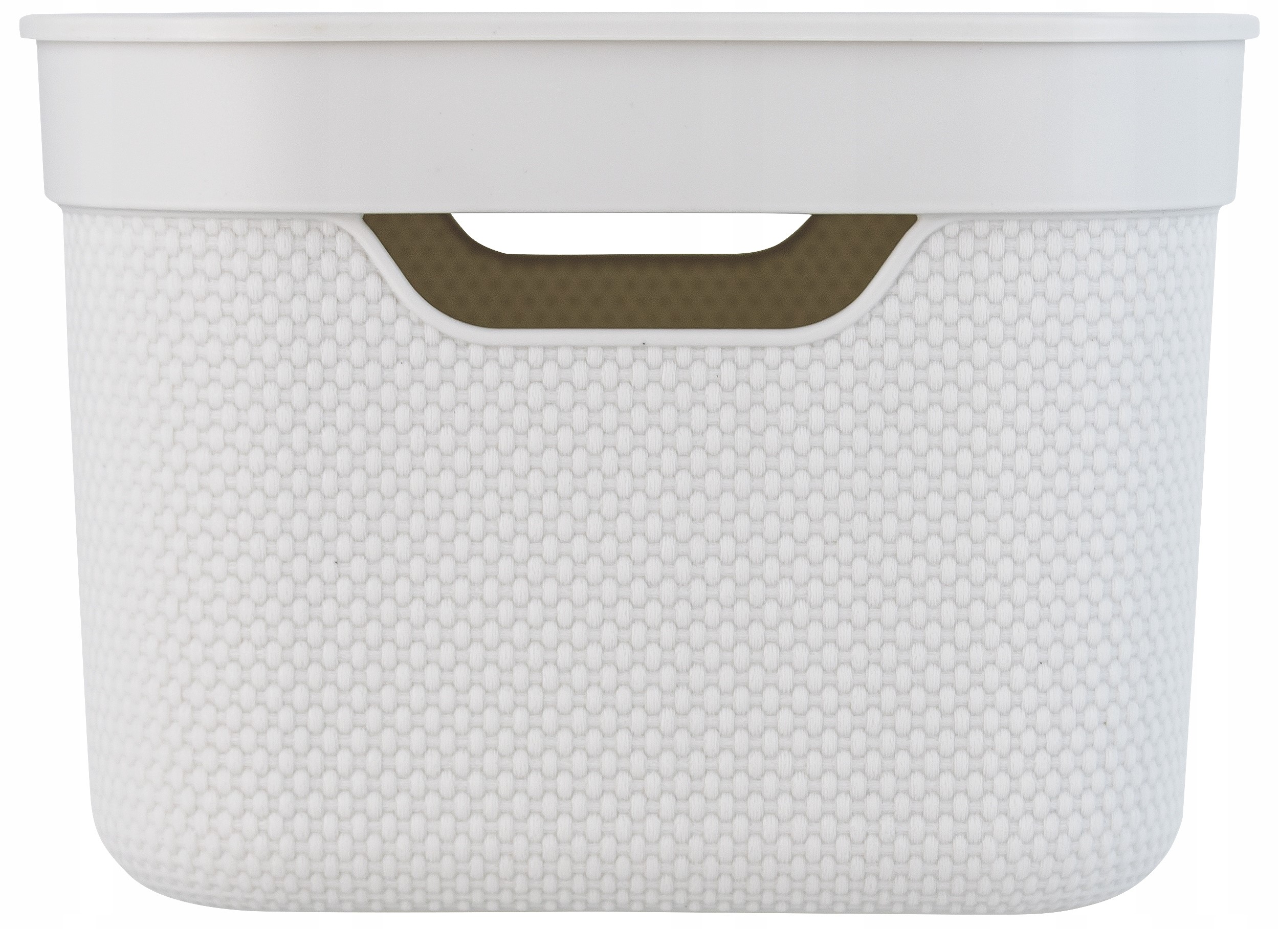 Pojemniki Koszyki plastikowe z pokrywką do domu Rotho Deco 2 szt 5 l Białe Marka Rotho