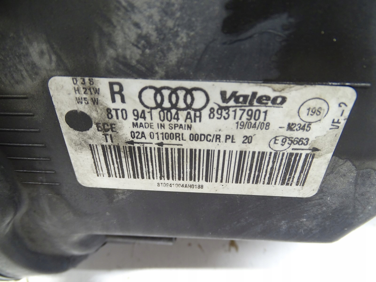 light BI-XENON + LED right front right front AUDI A5 8T 8T0941004AH