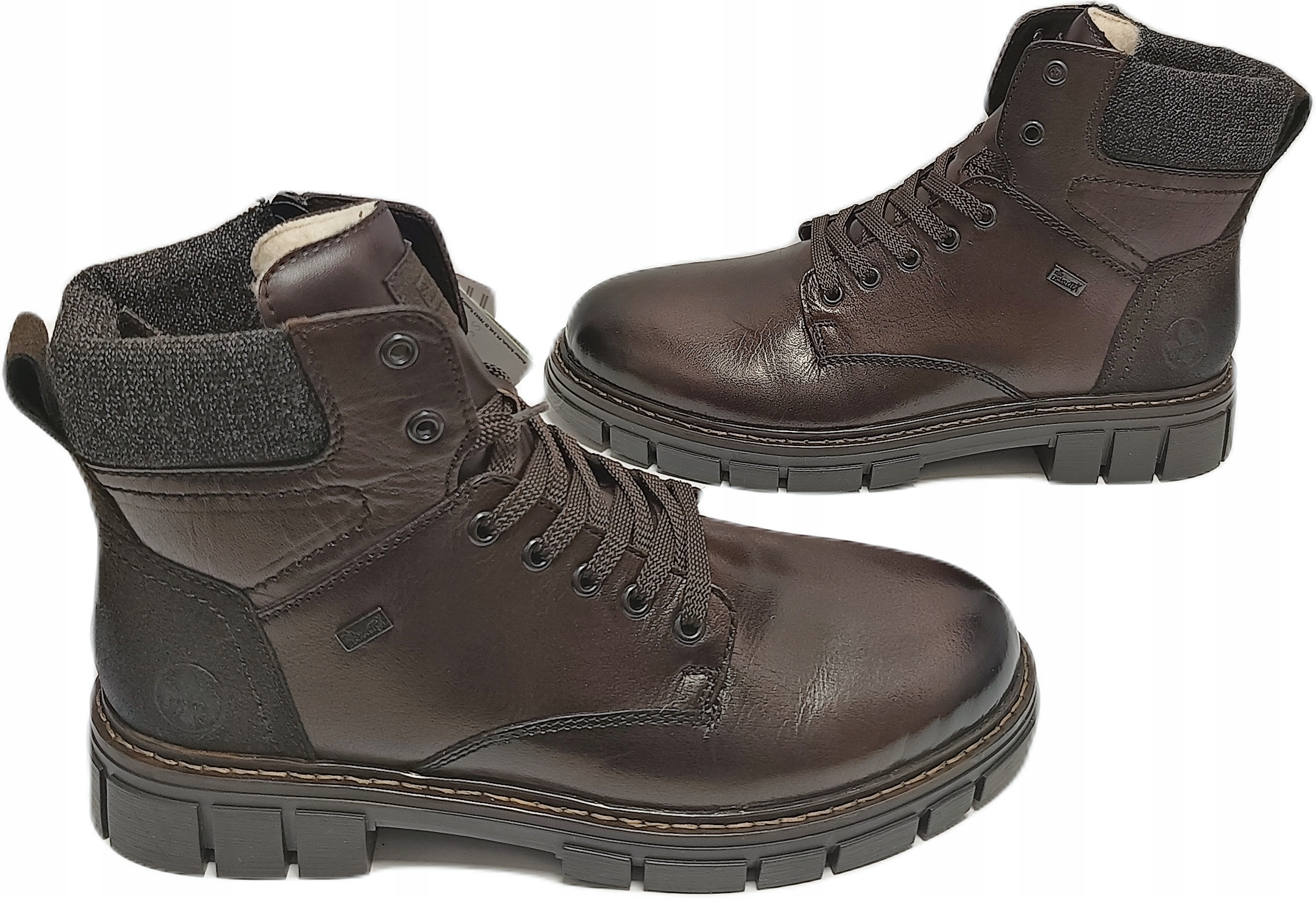 Kotníkové Boty z vlněné kůže Membrána Tex trapery Rieker 32205-25 hnědá r41