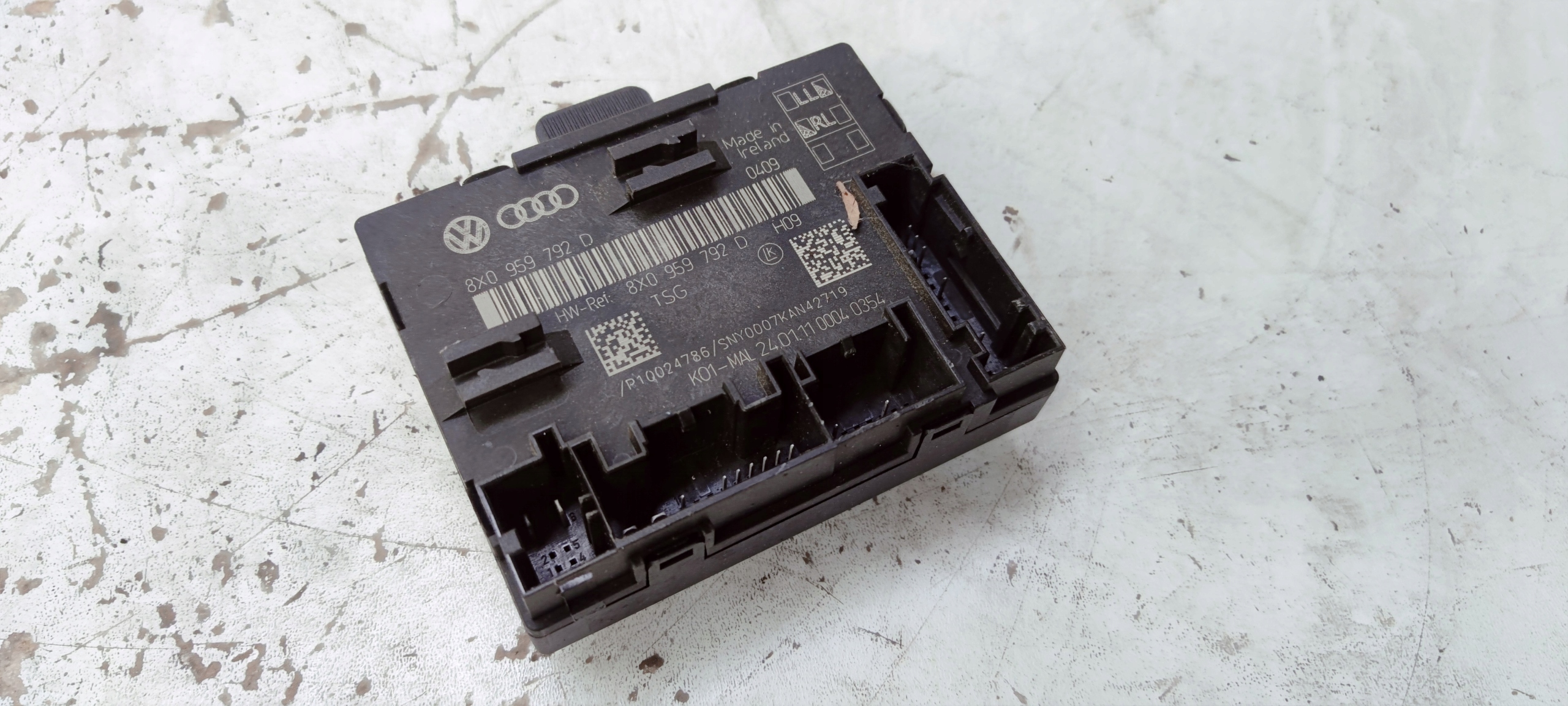 module control unit door AUDI A1 8X Q3 8U 8X0959792D