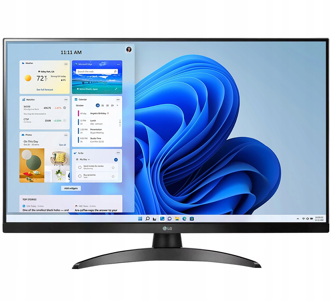 2w1 Monitor+telewizor Lg 27TQ615S 27 Cali Ips Fhd WiFi Bt DVB-T2 Hevc Pilot