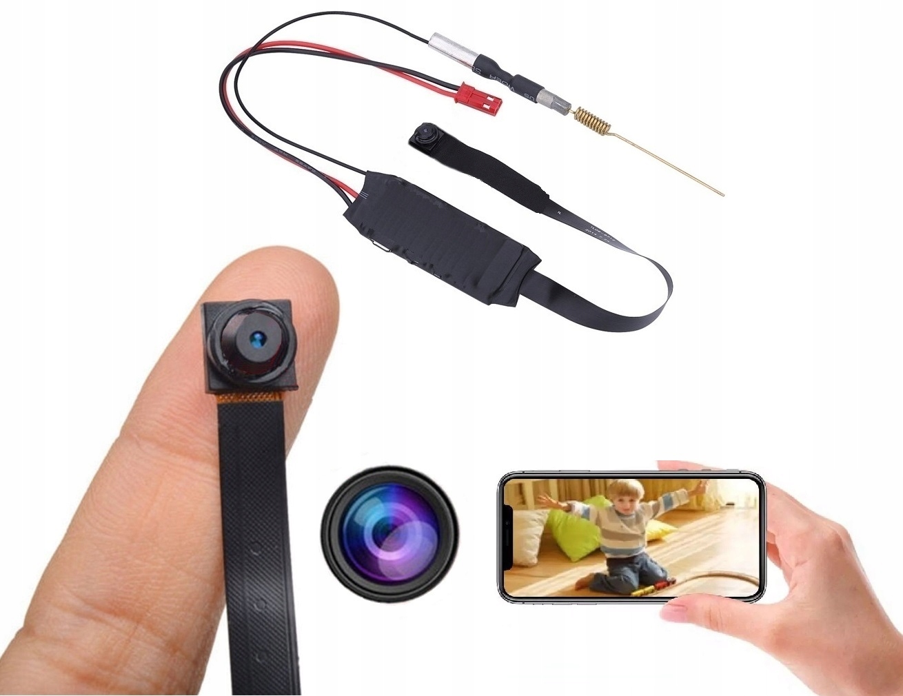 Mini Špionážní Kamera Full Hd Se Skrytou Detekcí Wifi