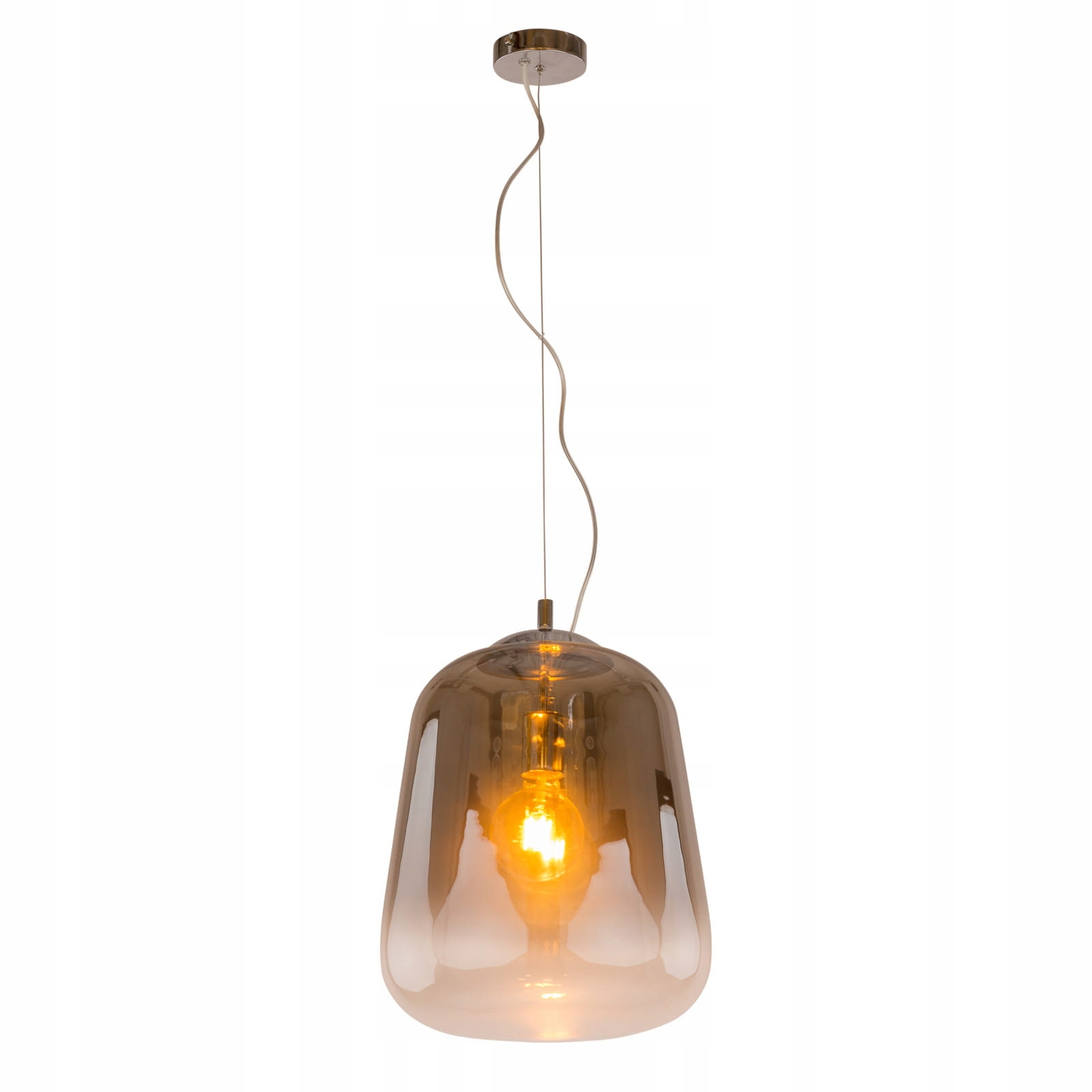 Závěsná lampa Italux Lanila Led je moderní kouřová