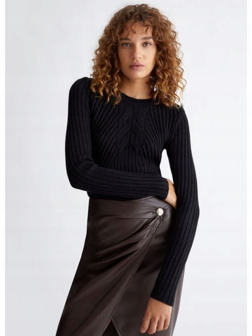 Liu Jo Černý Pletený Svetr (s)