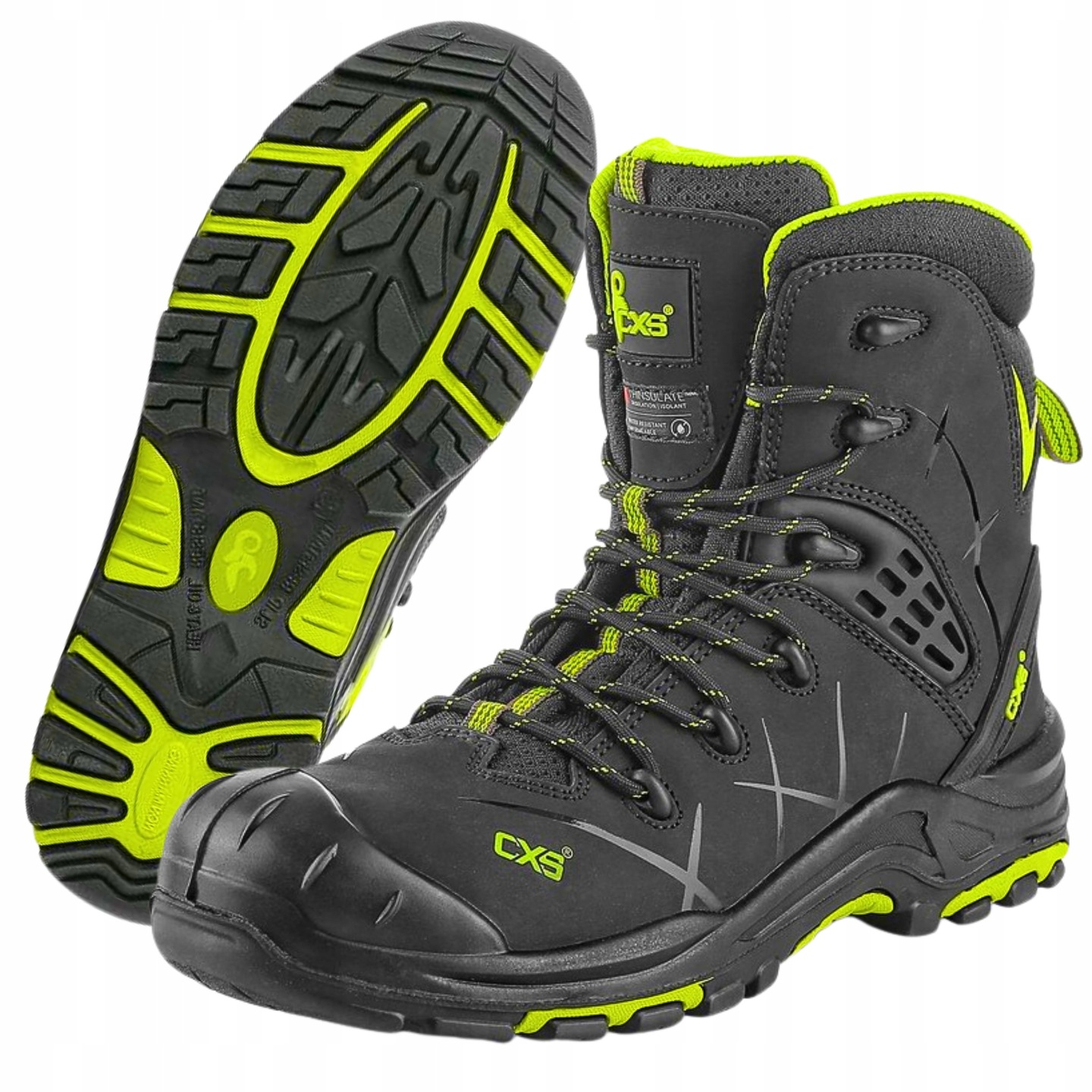 Buty Robocze Męskie Zimowe Wodoodporne Wysokie Ocieplane Cxs Rocket roz. 40