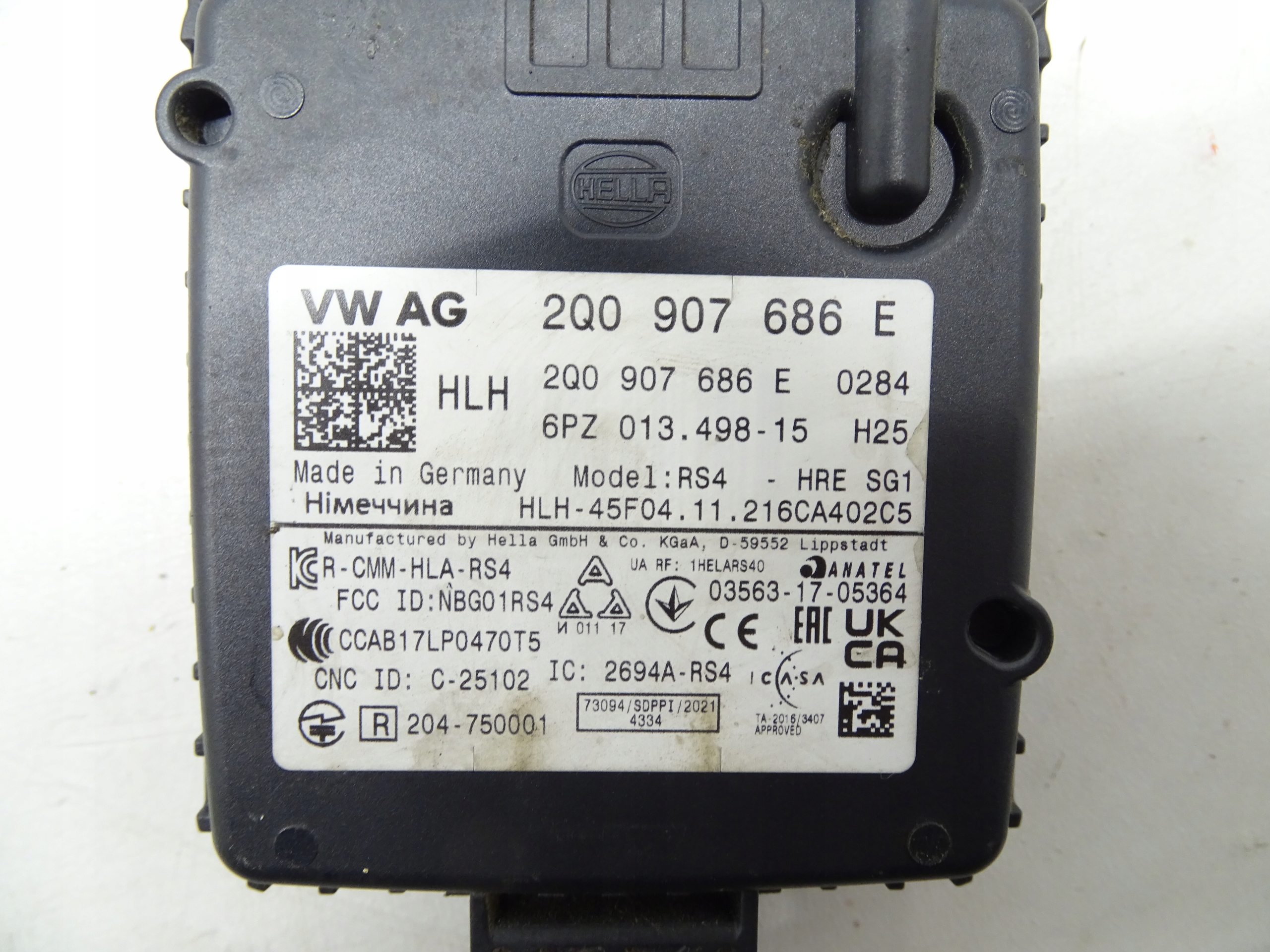 sensor RADAR ASYSTENT supports RUCHU VW GOLF VIII 2Q0907686E