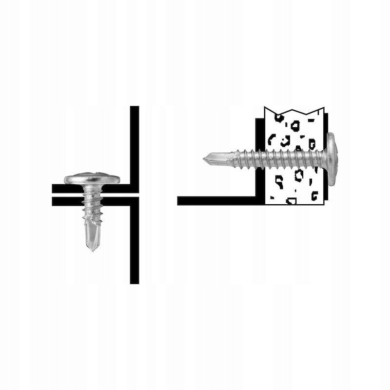 VSB WKRĘT 4,2x13 MONTAŻOWY NAWIERT. 250szt Rodzaj wkręt