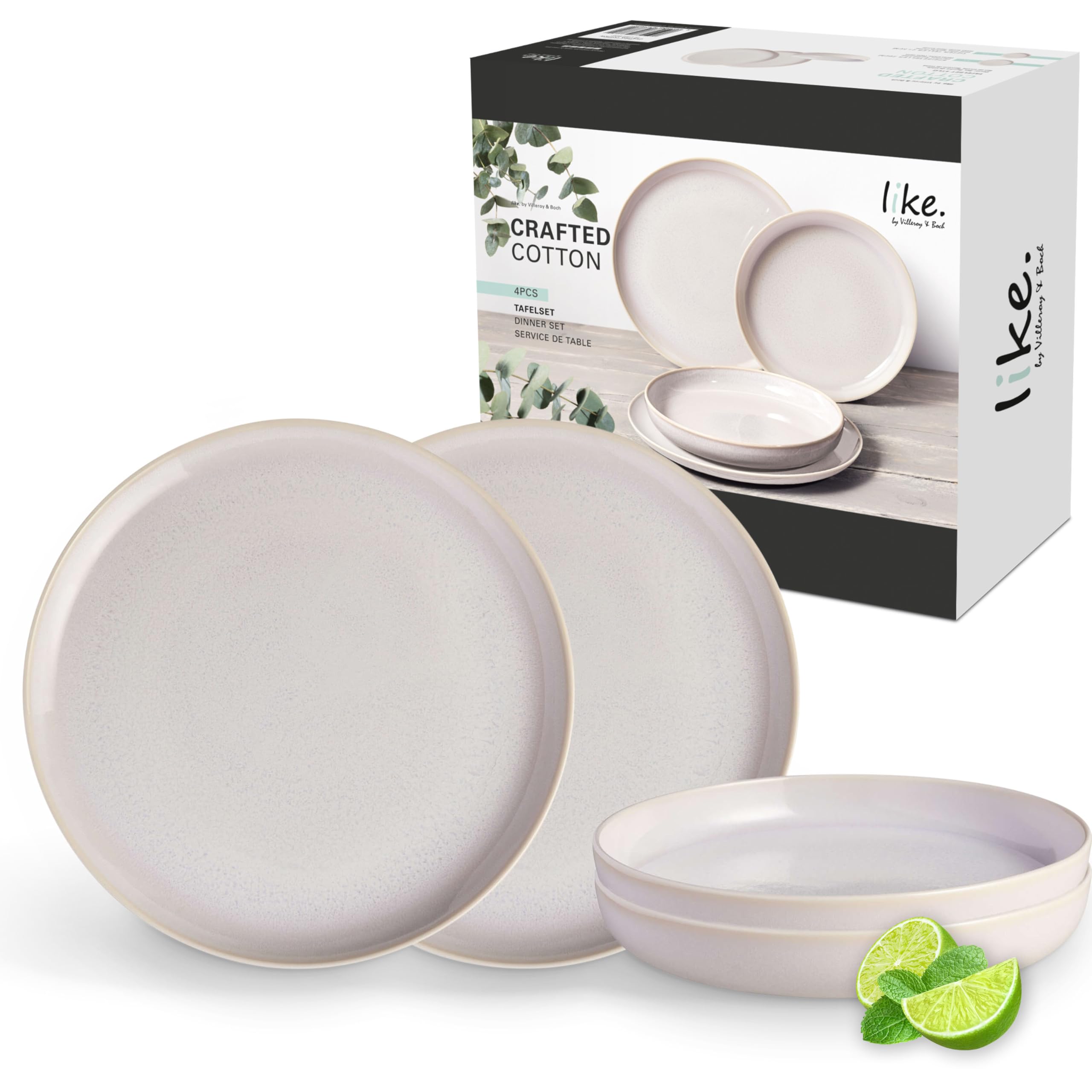 like. by Villeroy & Boch 4dílná sada nádobí, bílá