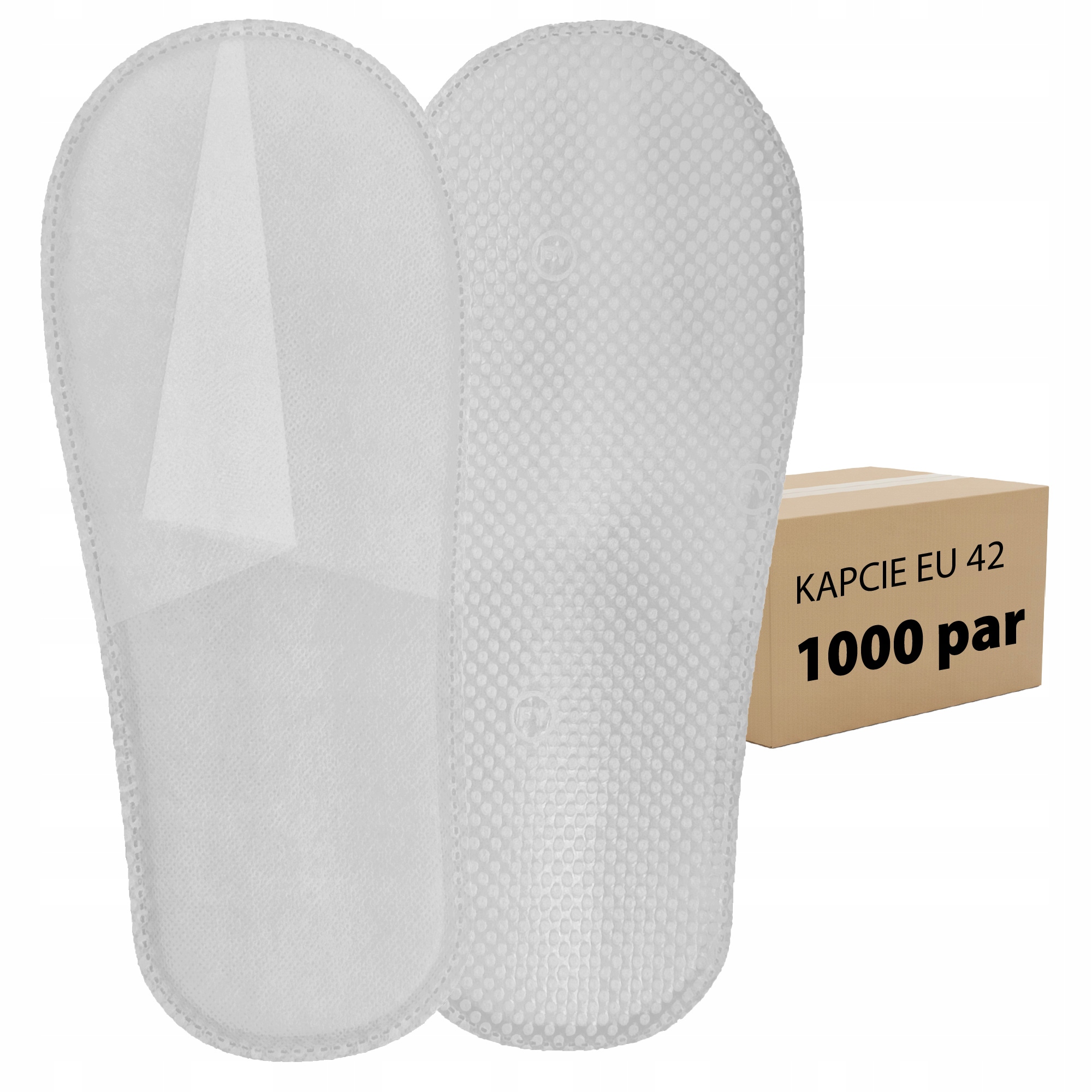 Kapcie Jednorazowe Hotel Spa Zakryte Miękkie Higieniczne 1000 par Eu 36-42