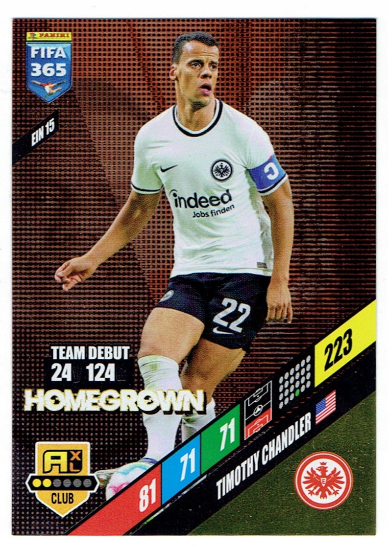 Panini Fifa 365 2024 Club Homegrown EIN15 Eintracht Chandler