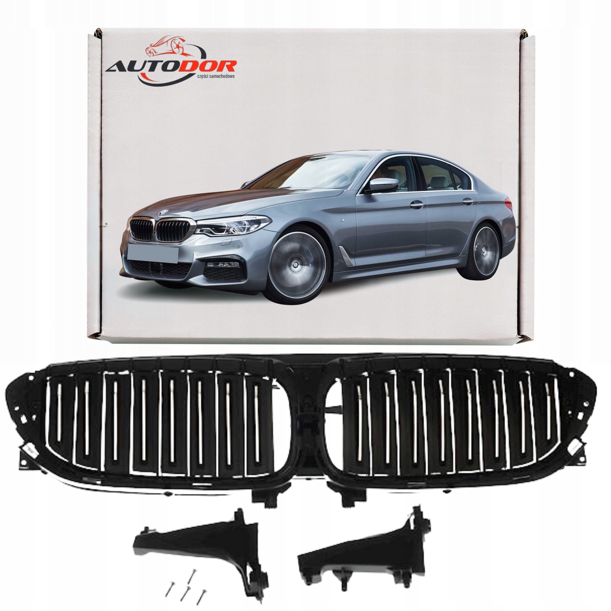 Bmw 5 G30 G31 2017-20 Žaluzie Přední Pás Volant Vzduchu Motor Chrom