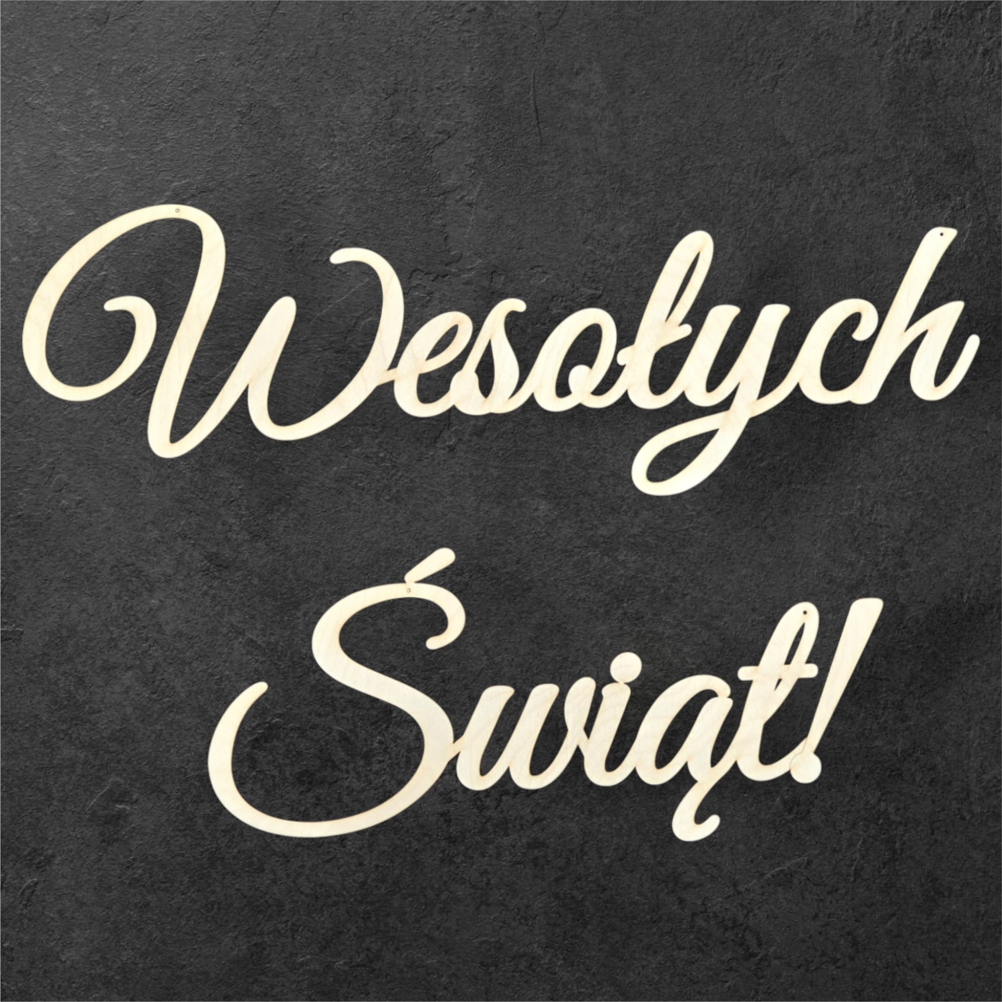 Velký nápis ze dřeva Veselé Vánoce, vánoční dekorace