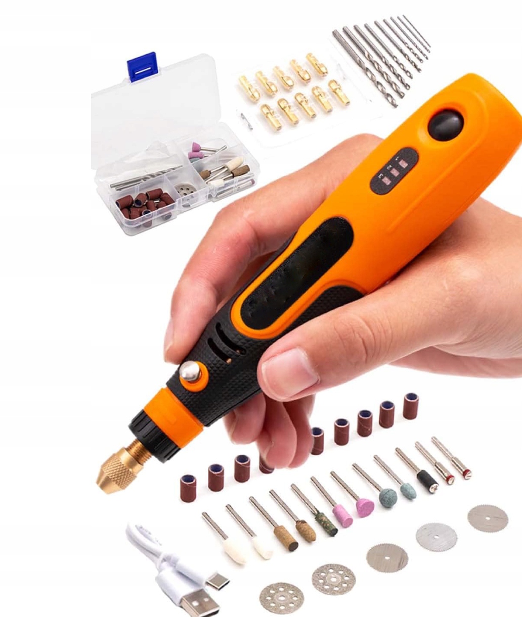 Mini Bruska Malá Elektrická Vrtačka Akumulátorová Jednoduchá Ruční 46X